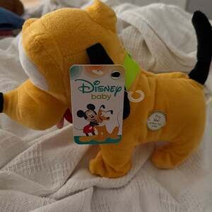 Disney Baby Pluto Toddler Animated Walking Barking Dog Pet Soft Toy Kids Puppy